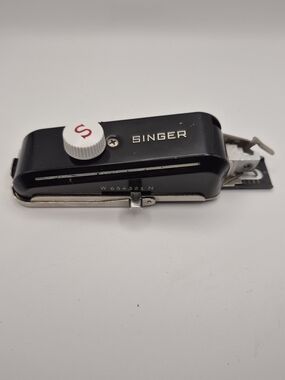 Vintage Singer Buttonholer Attachment w/ Template & Case Sewing Machine